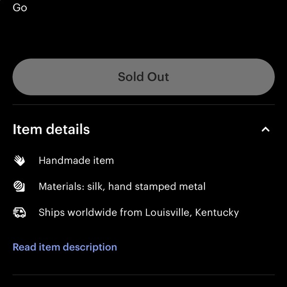 Handmade Silk and Metal Bracelet - Picture 4 of 5